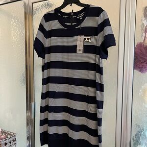 Black and White Striped Dress